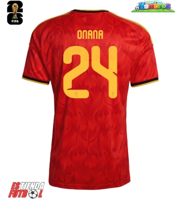 Bélgica Amadou Onana #24 Primera Equipación Mundial 2026 Manga Corta